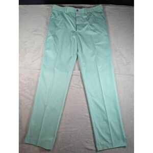 Aristo 18 Reno2 Golf Pants 36 Mint Flat Front Stretch Performance Lightweight